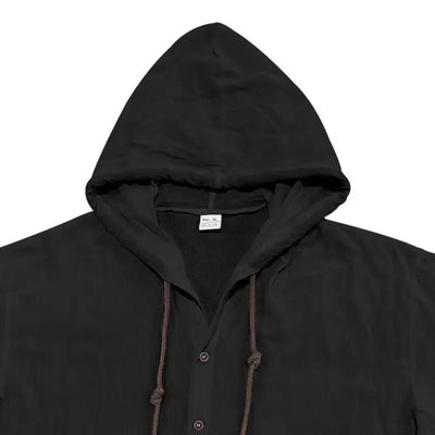Men’s Breathable Hooded Two-Piece Set – Relaxed Fit Wide Leg Pants Matching Outfit