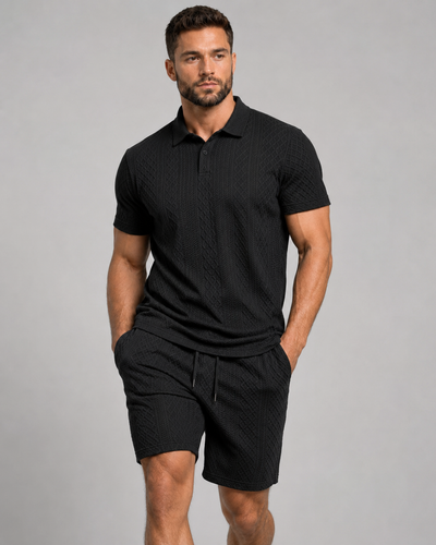 Capri Textured Polo Set