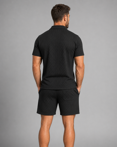 Capri Textured Polo Set
