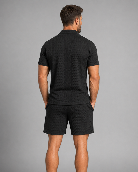 Capri Textured Polo Set