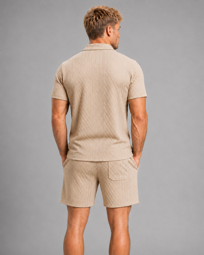 Capri Textured Polo Set