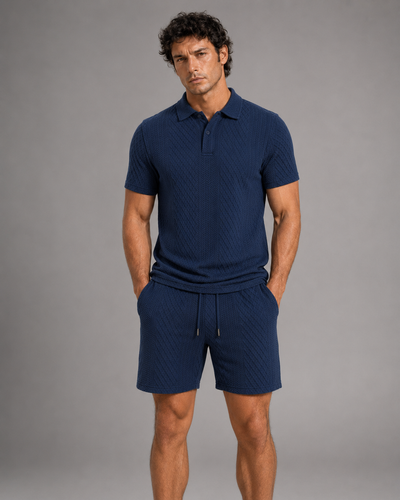 Capri Textured Polo Set