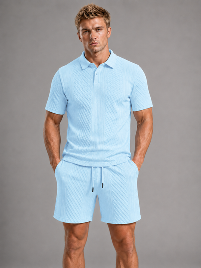 Capri Textured Polo Set