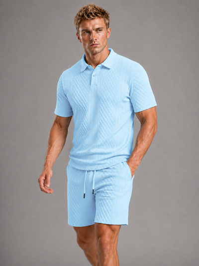 Capri Textured Polo Set