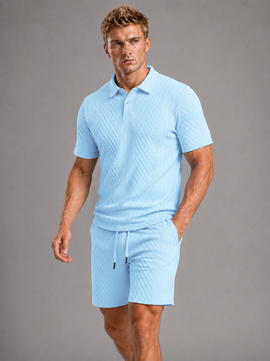 Capri Textured Polo Set