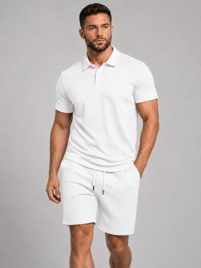Capri Textured Polo Set