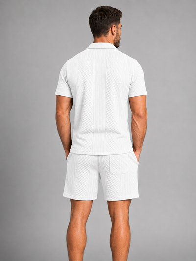 Capri Textured Polo Set
