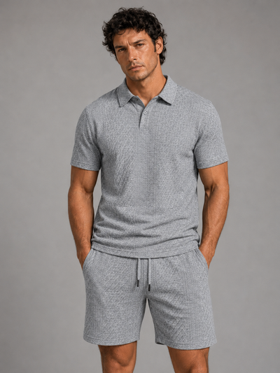 Capri Textured Polo Set