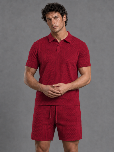 Capri Textured Polo Set