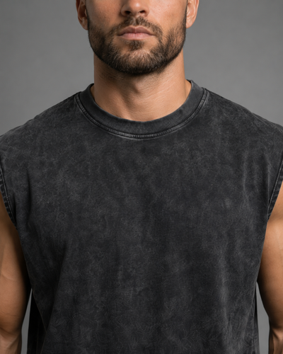 Acid Washed Oversized Cotton Tank