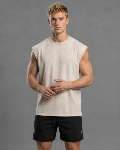 Acid Washed Oversized Cotton Tank