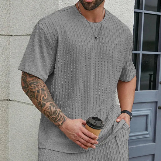 The Harrison Textured Two-Piece Set