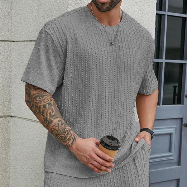 The Harrison Textured Two-Piece Set