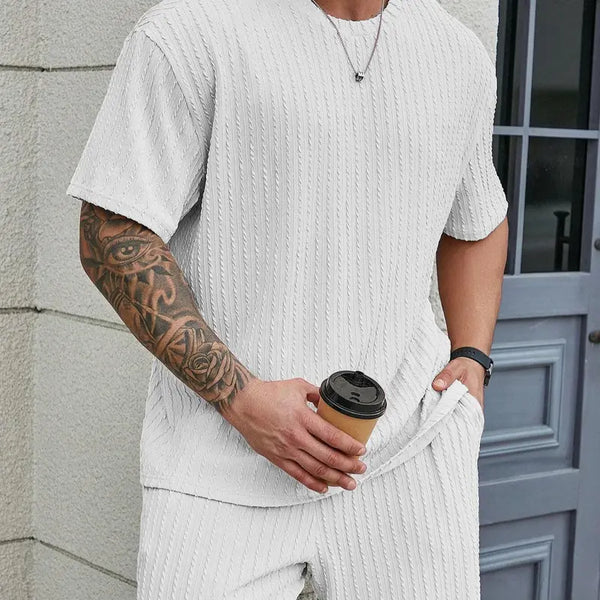 The Harrison Textured Two-Piece Set