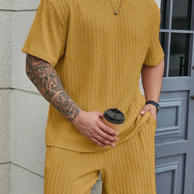 The Harrison Textured Two-Piece Set