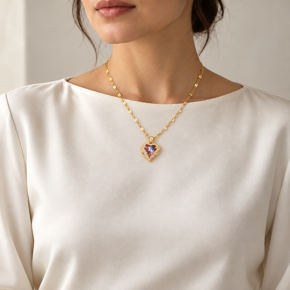 Amara Heart Pendant Necklace